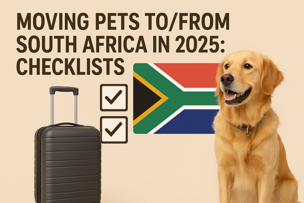 Moving Pets to/from South Africa in 2025: Checklist